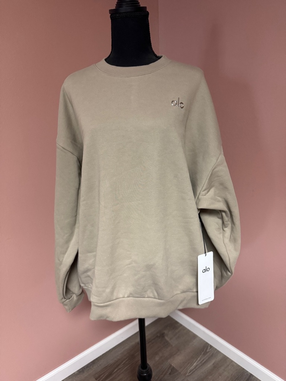 ALO Yoga Women’s Crewneck Sweatshirt in Gravel